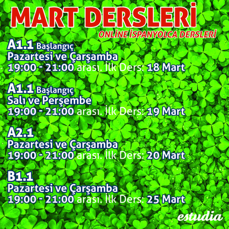 MART DERSLERİ